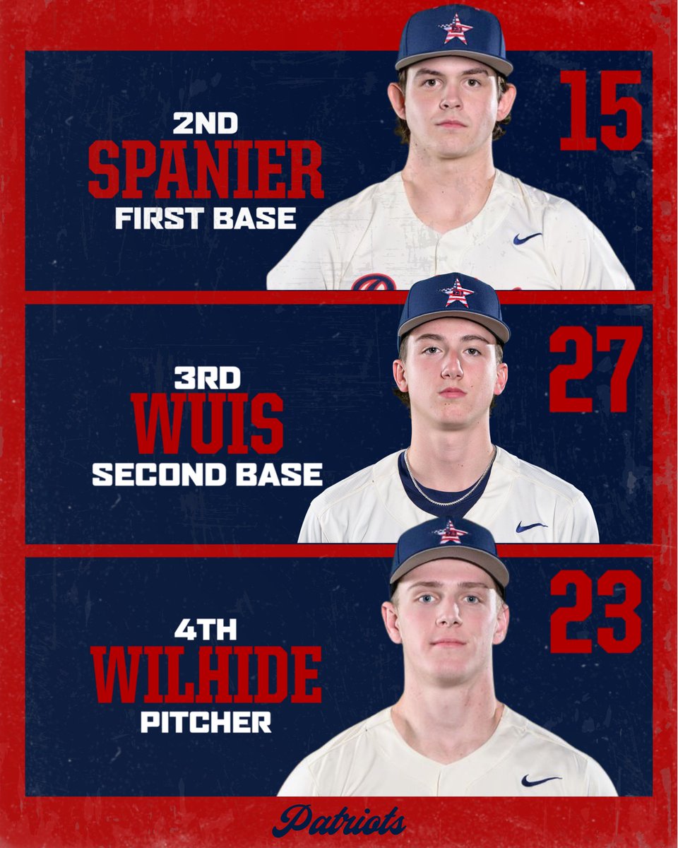 BJHSBaseball's tweet photo. Game 1 versus Florence at 5:30. @JoshuaWilhide on the mound for the Patriots. Let’s go! https://t.co/1GmlbBvLIE