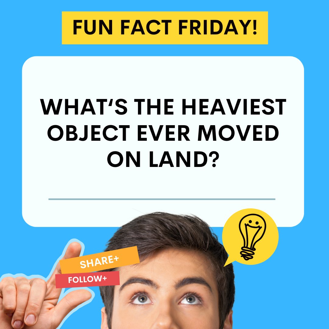 All_State_Mover's tweet image. In 2020, Hyundai Samho Heavy Industries moved a 39,000-ton LNG carrier (ship) on land!
To give you idea of how much weght that is, using the global average human weight, it would equal approx. 629,032 people!! 🤯

#FunFactFriday , #funfact , #funfactoftheday