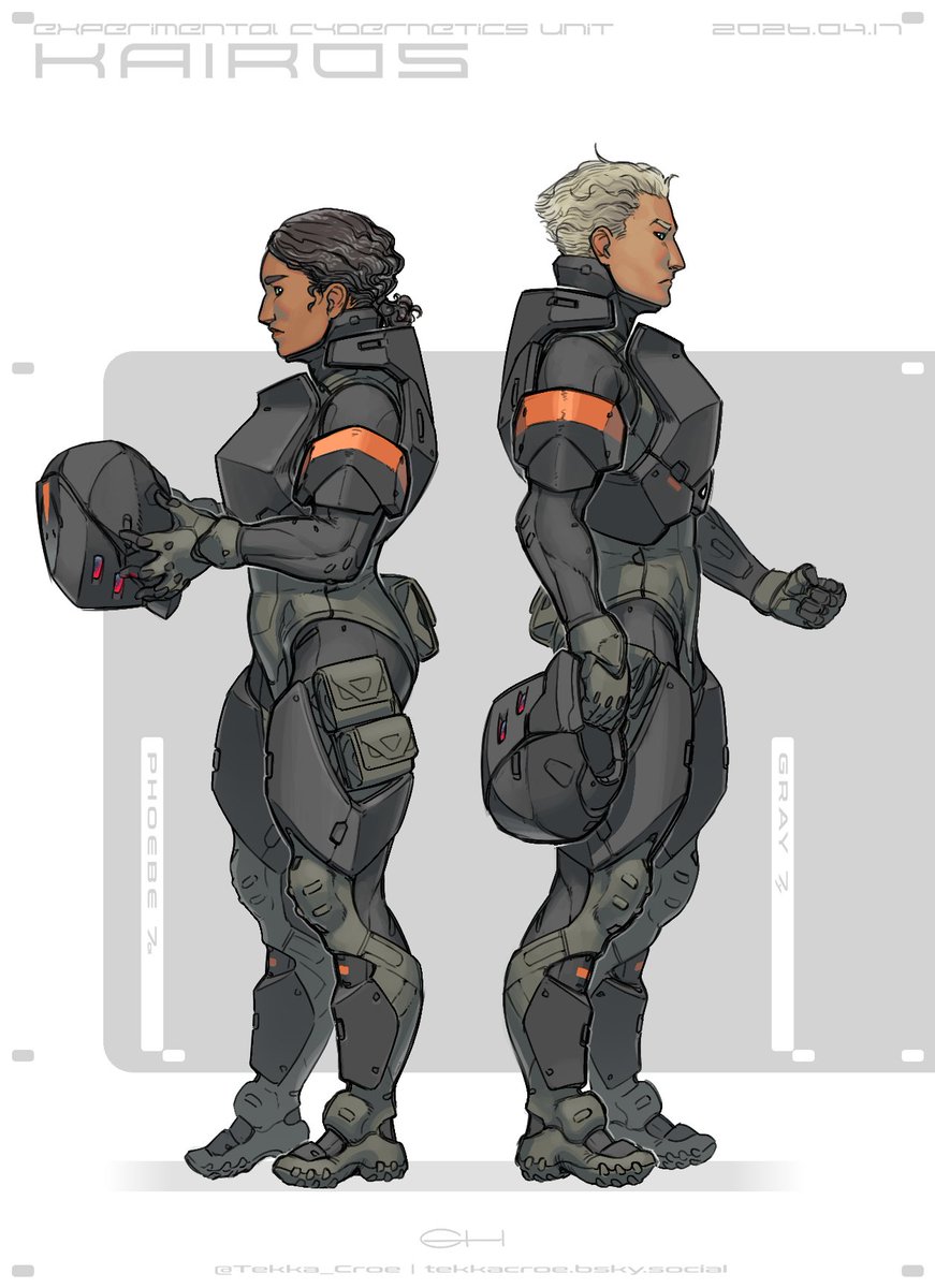 Been too long since I last drew Gray or Phoebe, let alone in armor.