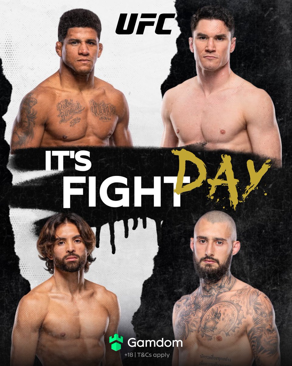 gamdomsport's tweet image. Happy #UFC Fight Day! 🥊

We’re blessed with 13 fights today. Stacked from start to finish.🙏

Who’s your lock of the night 👀