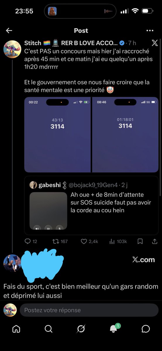 Stitch 🏳️‍🌈🚊 RER B LOVE ACCOUNT 🤍🩵 tweet media