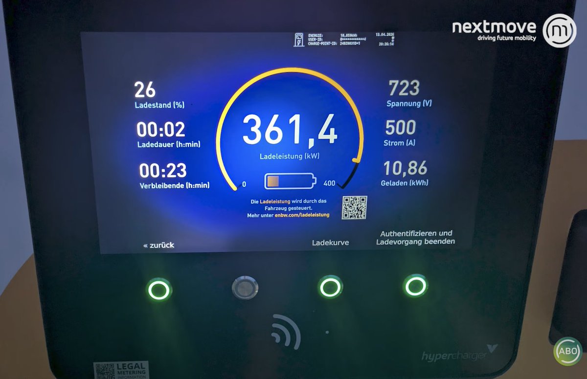 electricfelix's tweet image. And here's #nextmove always ready to deliver on point info and photos:

Mercedes will soon present their AMG GT

clearly EnBW did not install the cables / plugs needed to up the charging beyond 500A! ⚡️⚡️⚡️
#exciting 

#alwaysbecharging #spotted