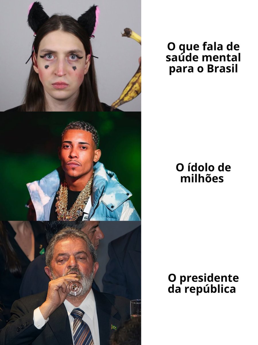 Jakelyneloiola_'s tweet photo. O retrato de um país que perdeu o rumo, que precisa acordar. 

Não é sobre uma pessoa. É sobre um padrão. É sobre manipulação. Quando quem fala de saúde mental demonstra descontrole, quando quem admite vício vira peça de um sistema que lucra com esse mesmo vício, o problema deixa de ser individual e passa a ser estrutural. Isso revela uma sociedade que já não sabe distinguir exemplo de entretenimento, nem responsabilidade de conveniência.

Quando ídolos acumulam milhões enquanto carregam suspeitas graves, e ainda assim continuam sendo seguidos, defendidos e idolatrados, fica evidente que o critério morreu. Não é falta de informação. É escolha. Escolha de ignorar, de relativizar, de aceitar qualquer narrativa que preserve a própria zona de conforto.

E no topo, uma liderança cercada por controvérsias históricas, sustentada por um sistema em que muitos já não confiam. Isso fecha o ciclo. Não é coincidência. É reflexo. Um país onde os símbolos estão distorcidos, onde referência virou ruído, onde o povo prefere acreditar na versão mais confortável do que encarar a realidade.

O problema nunca foi só quem está lá em cima. É quem aplaude, quem segue, quem defende. Um país não adoece sozinho.