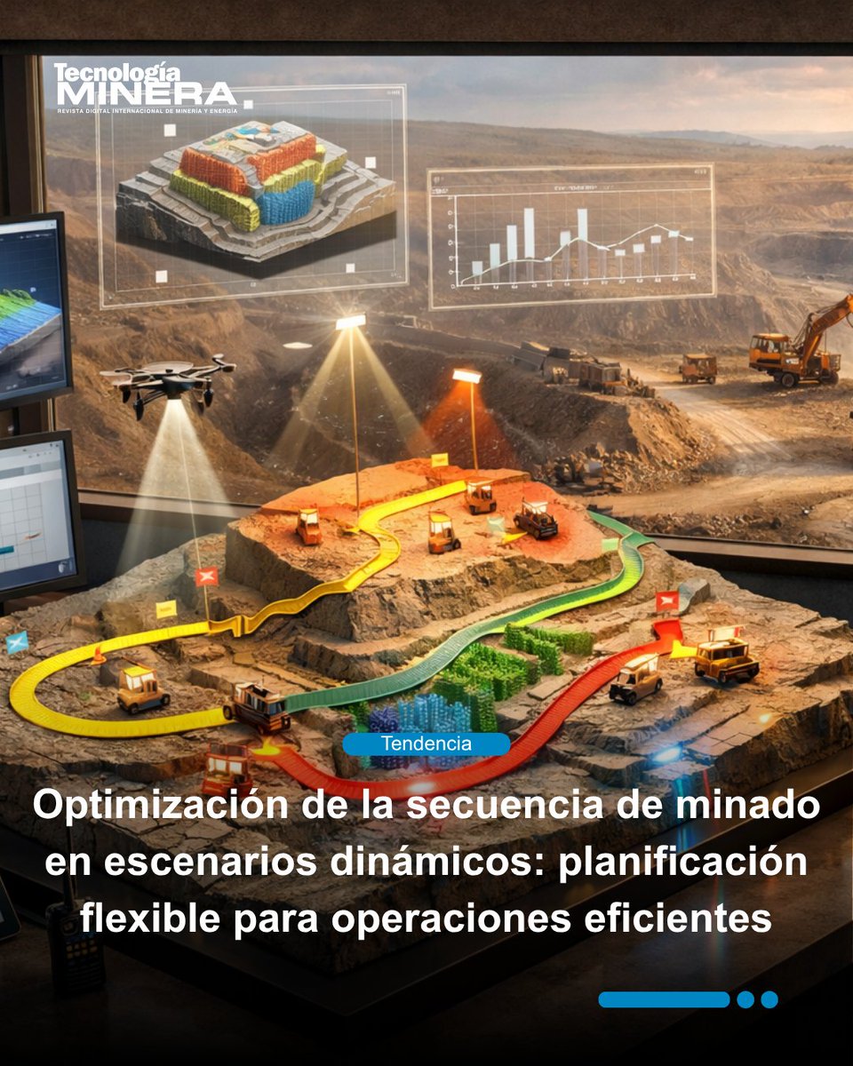 📌  Conoce cómo la optimización dinámica de la secuencia de minado permite ajustar planes operativos ante cambios diarios, mejorando productividad, control de leyes y rentabilidad minera.

👉 Conoce más aquí:  acortar.link/w9un7x