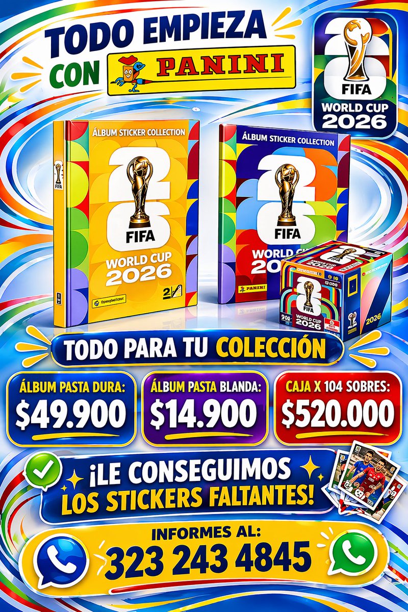 misantander1953's tweet photo. Iniciamos la oferta del album de PANINI 2026. https://t.co/FlyViZzB6j