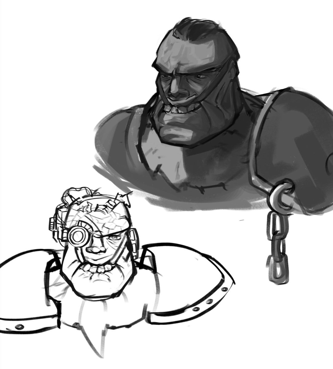 Nxarrt's tweet image. #fallout 1 super mutants sketches