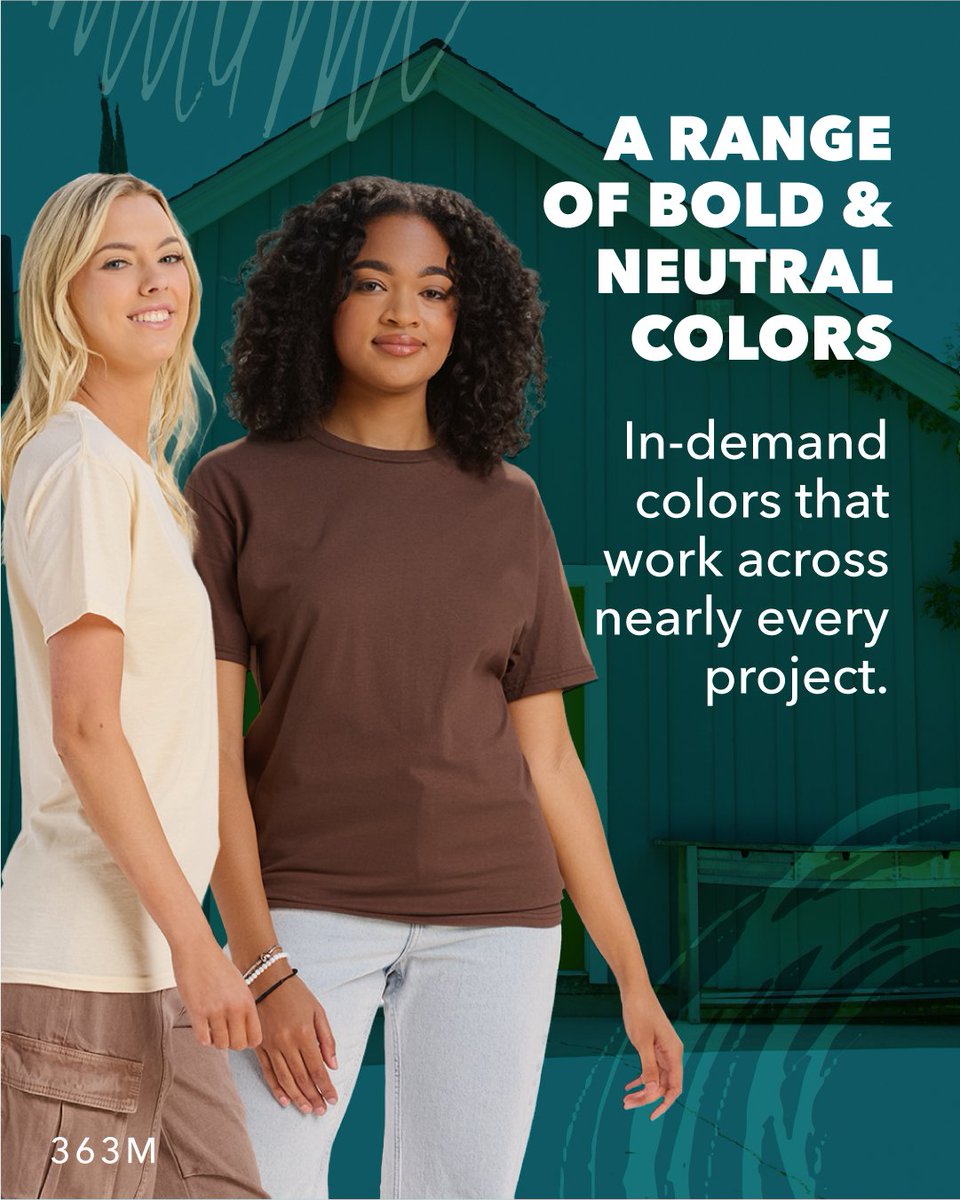 JERZEESApparel's tweet photo. With the JERZEES Classics™ collection, color is more than a choice. It is a reliable lineup built for real production. Core shades that keep everyday orders moving, plus a versatile range that helps decorators match the moment and keep presses running. https://t.co/eiqKq9AAQg