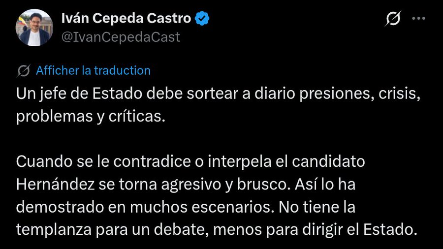 <a href="/AForeroM/">Andrés Forero CD</a> <a href="/IvanCepedaCast/">Iván Cepeda Castro</a> Yo le respondí un trino a Cepeda con esta imagen y me bloqueó.