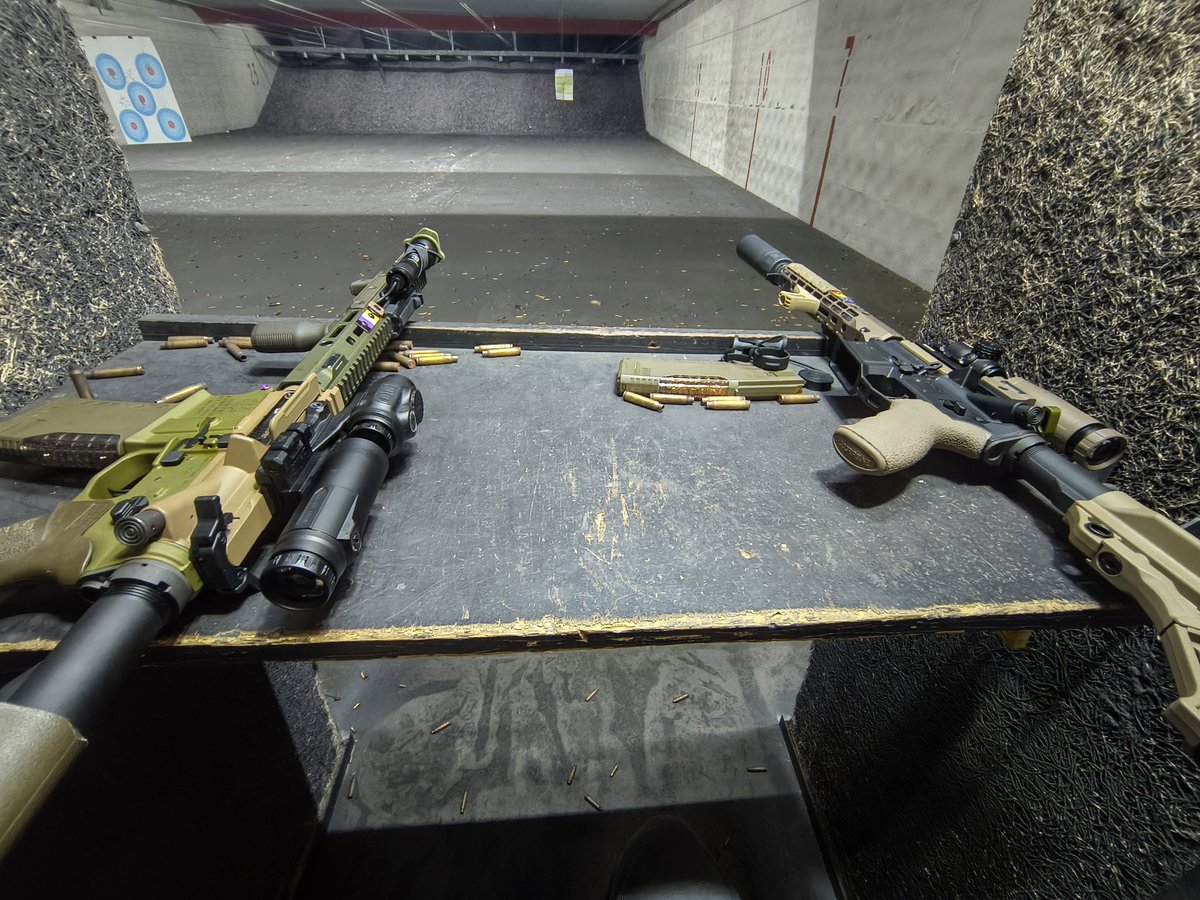 Shooted guns today :3

Tried to get the dots horizontally zeroed so doing the vertical zero later won't be so bad