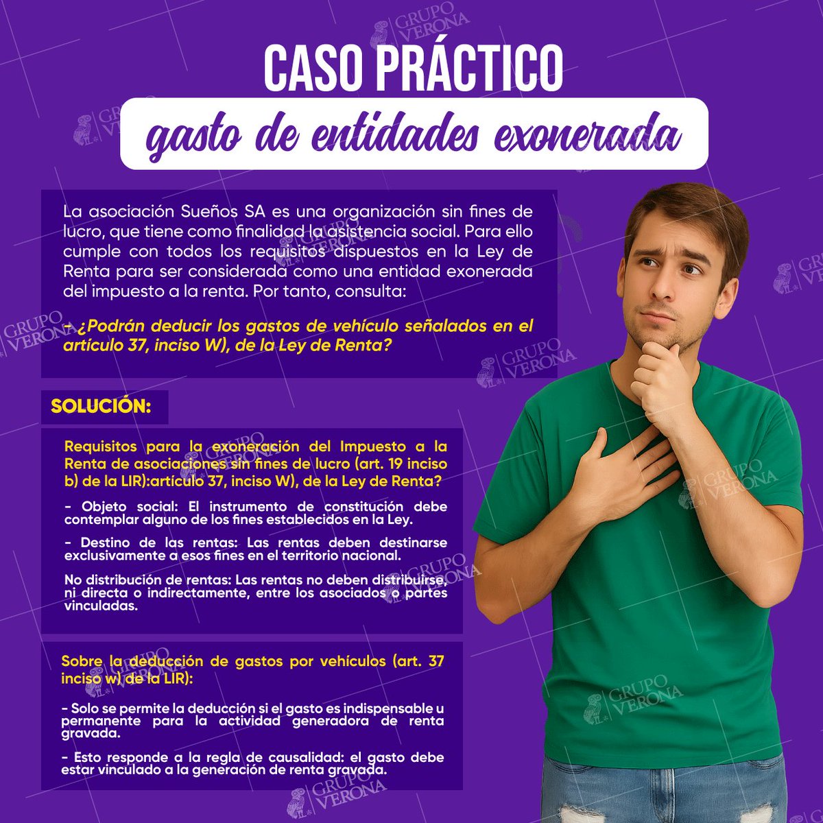 GrupoVerona's tweet image. 🚗💡 Las #asociaciones sin #fines de #lucro #exoneradas pueden #deducir los #gastos de #vehículos, siempre que estén #debidamente #justificados y #vinculados a su fin #social #GrupoVerona #Tributario #JoseVerona #SUNAT #Empresa #Plusvalia #SUNARP #Emprendimiento #GinoVerona #Perú