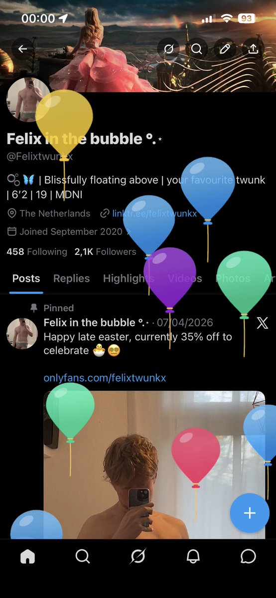 Balloons on my page… :o