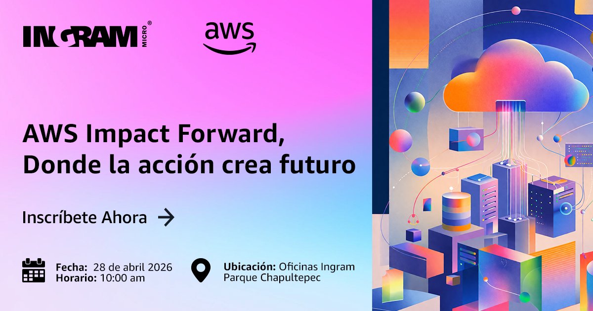 IngramMicroMx's tweet image. Acompáñanos al evento AWS Impact Forward, donde veremos:

👉 Generación de Demanda y Aceleración de Pipe
👉 PSA: qué es, cómo lo obtengo y más

⏰ Martes 28 de abril 10 a.m.
Oficinas Ingram Micro México, Auditorio Piso 5
Regístrate: bit.ly/4cQL6Yv

#IngramMicro #AWS