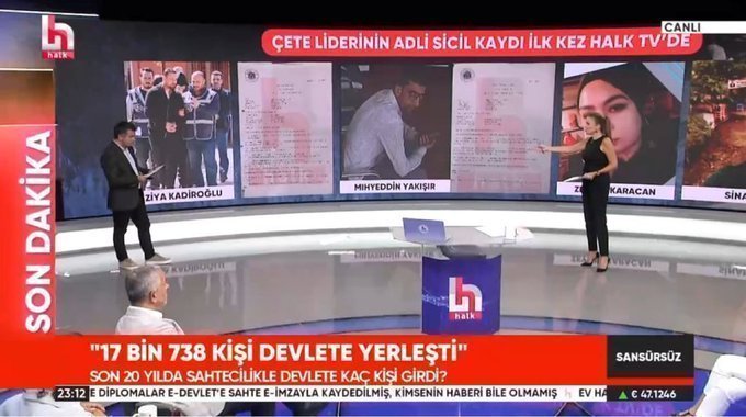💥Sahte Diploma çetesi son 20 yılda 17 bin 738 kişiyi devlette işe yerleştirmiş. ( Halk TV)
