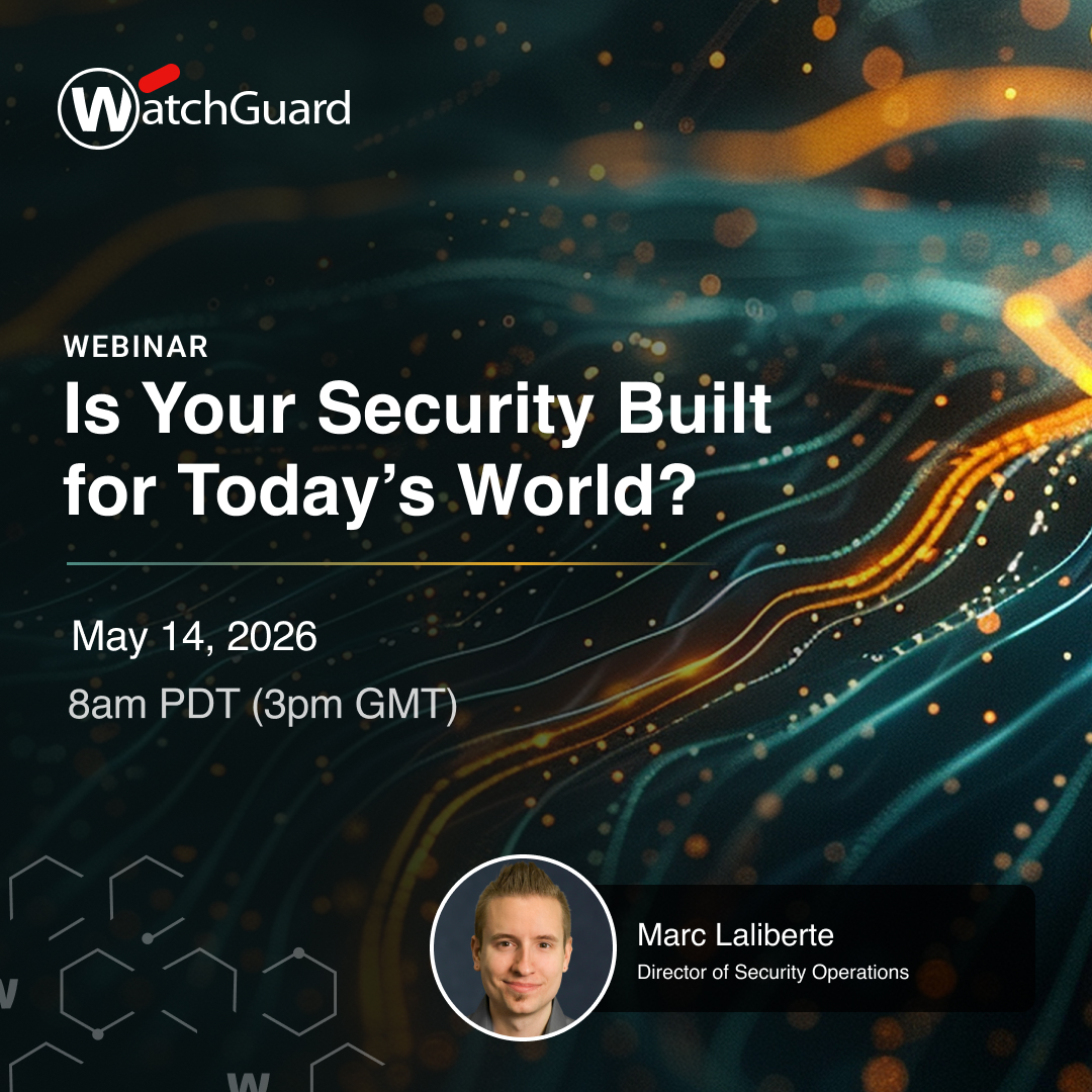 watchguard's tweet image. Is your security strategy built for today’s world?
Join Marc Laliberte for a live webinar on security gaps, alert overload, and how MSPs can build a stronger, more scalable approach. 

Register here: wgrd.tech/4tYOruy

#MSP #Cybersecurity #ManagedServices #WatchGuard