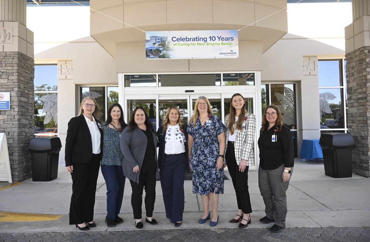 AdventHealthEFL's tweet photo. New Smyrna Beach has always been a community that cares for one another.

For 10 years, AdventHealth New Smyrna Beach has grown alongside you, with the support of our team members and partners.

Thank you for trusting us to be part of your care. https://t.co/Dlm95FK5YD