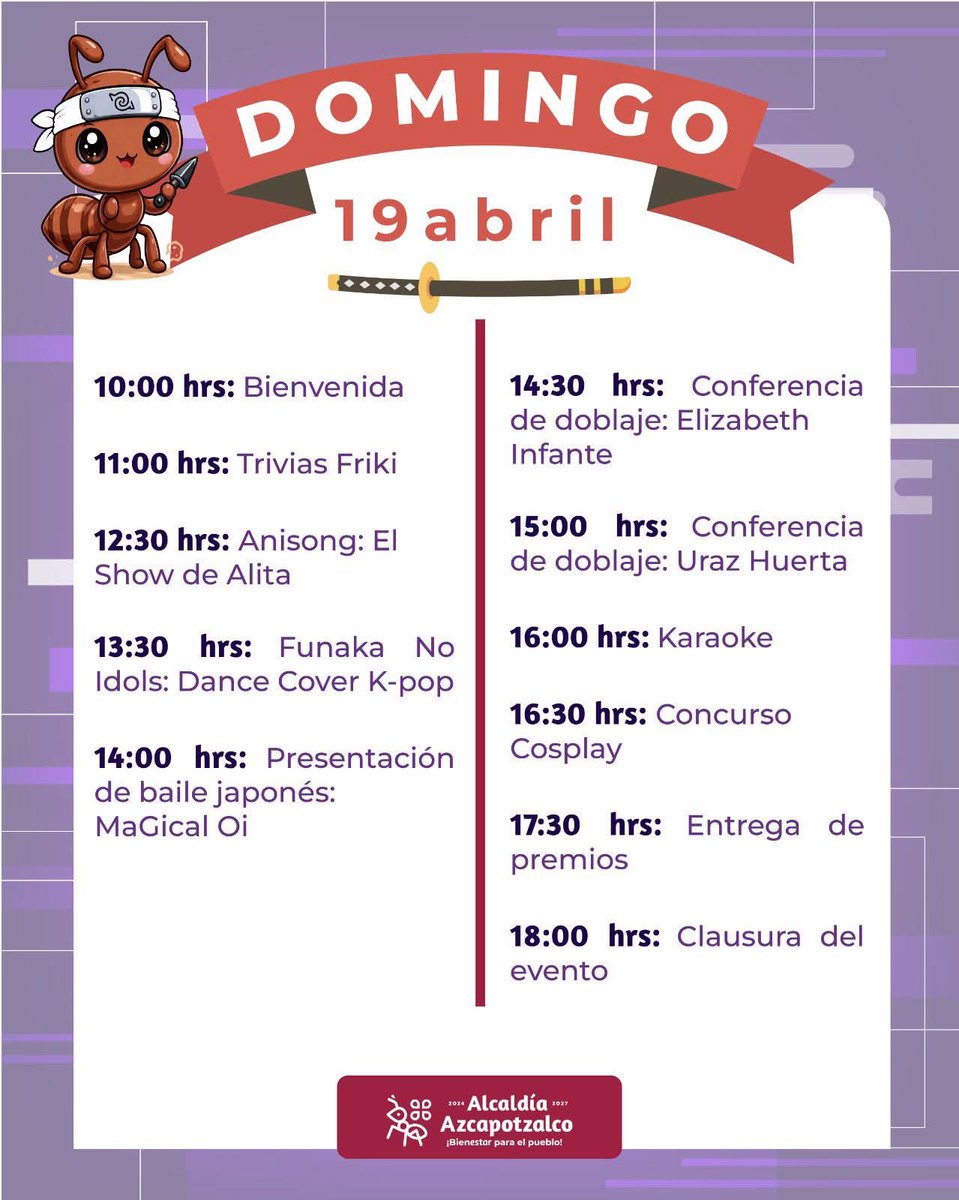 #CulturaRecomienda | ¡Atención, comunidad geek y amantes de la cultura pop!✨🧙🏻‍♂️🎮🕹️

Este fin de semana, el #ParqueTezozómoc se transforma en el escenario del Bazar Animation Friki Show. Preparen el cosplay y vengan a disfrutar de un evento lleno de color, creatividad y mucha