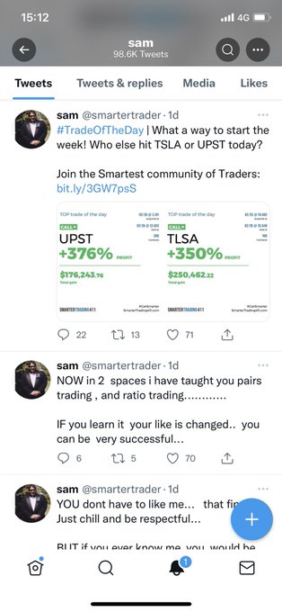 Mintrade2019's tweet photo. @SamDxon @smartertrader @smarter411 
This guy is so full of CURRYPOOP OMG 
he has the worst winrate ever Makes up these stories and if you look at all real traders on  @X none of them have pumpers posting wins Its so obvious hes a HUGE FRAUD Look TLSA LMAO
https://t.co/42AsKbrS0w https://t.co/JjN2BQcTct