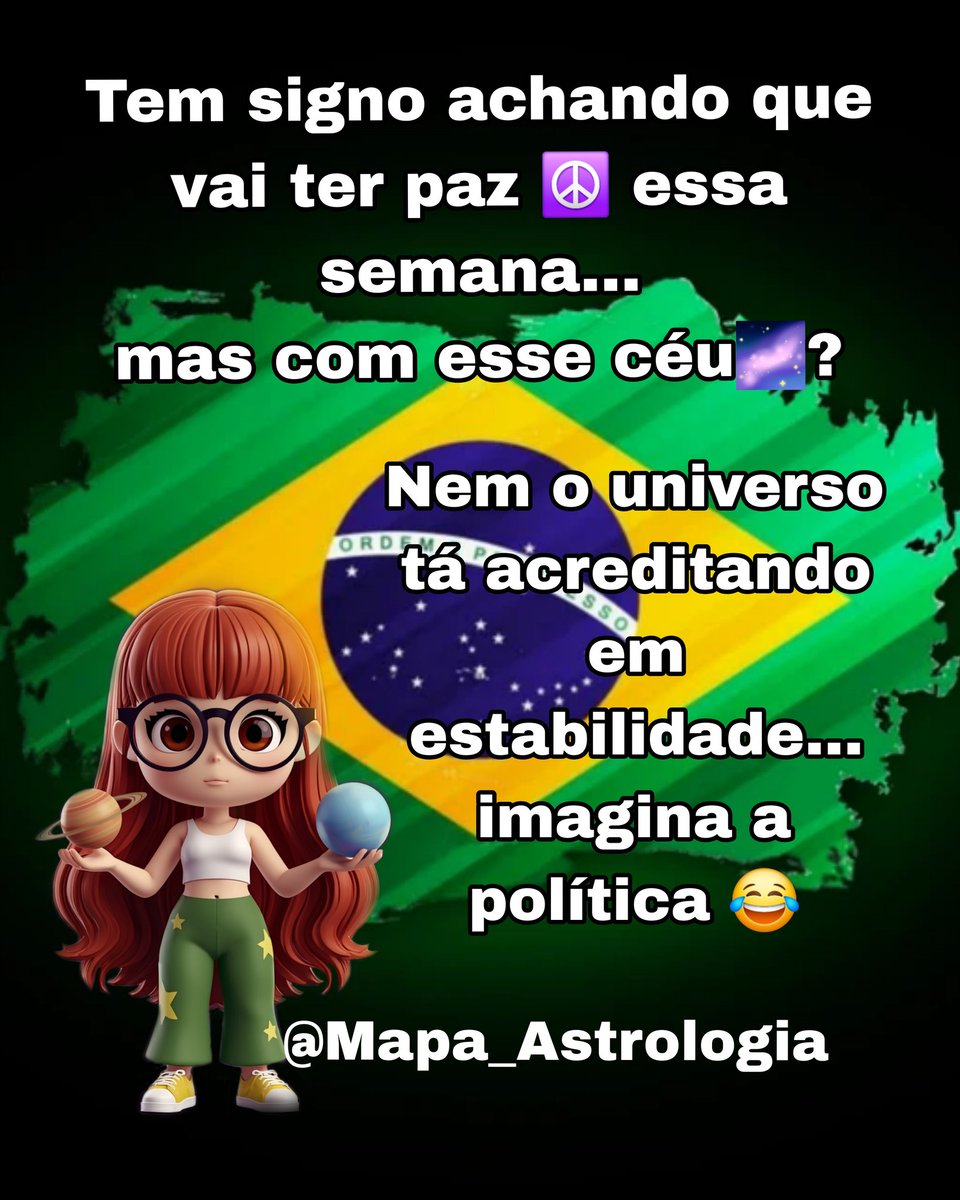 #AstroPolítica 

Nem o universo tá acreditando em estabilidade… 

imagina a política 😂

Concorda?

<a href="/Mapa_Astrologia/">Comentarista MartaCosta MapaAstral AstroPolítica</a>