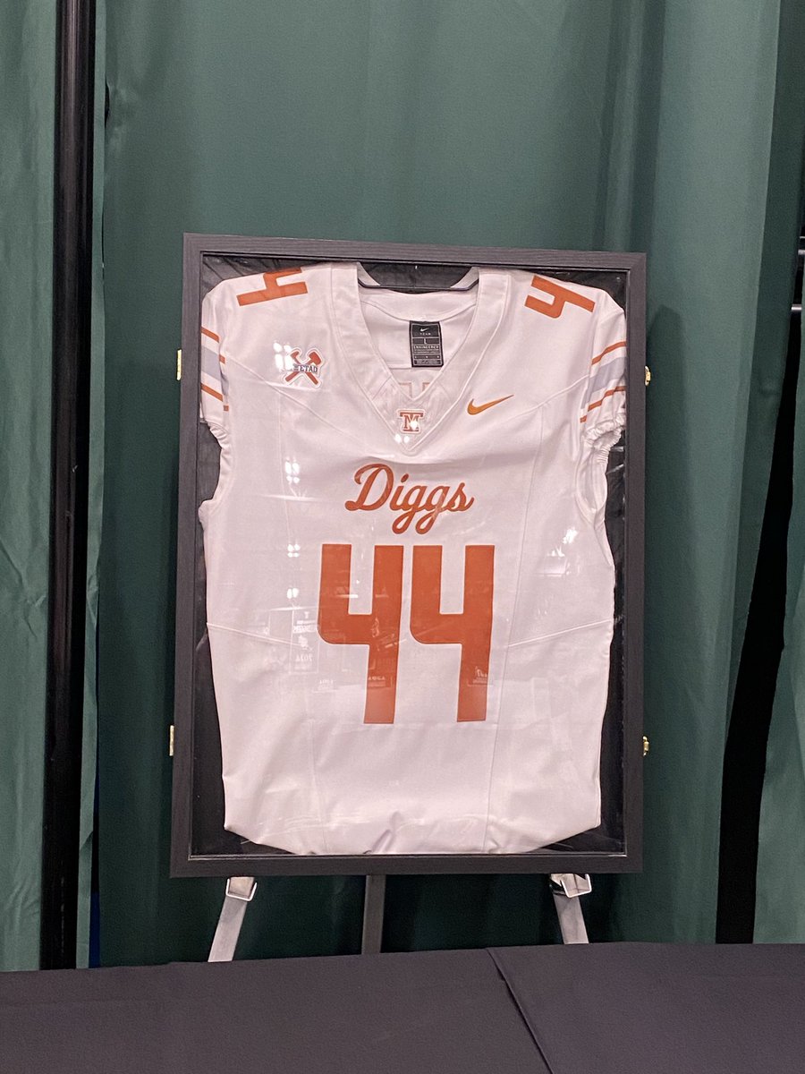 Exclusive: sneak peak at the new Nike Football Unis the Montana Tech Orediggers will be wearing this fall

This specific one will be up for auction tomorrow at a Tech fundraiser #mtscores