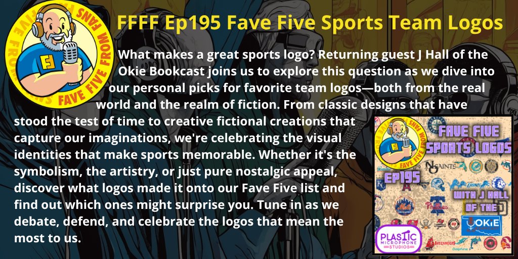 pds_ol's tweet image. Fave 5 From Fans @Fave5FromFans @tpc_ol @pcast_ol @ncore_ol

FFFF Ep195 Fave Five Sports Team Logos

Podcast about Favorites &amp;amp; why we love them. 

#podcast
#PodernFamily
#FFFFF

pod.link/1494494903
linktree linktr.ee/HulkBoy
web favefivefromfans.com