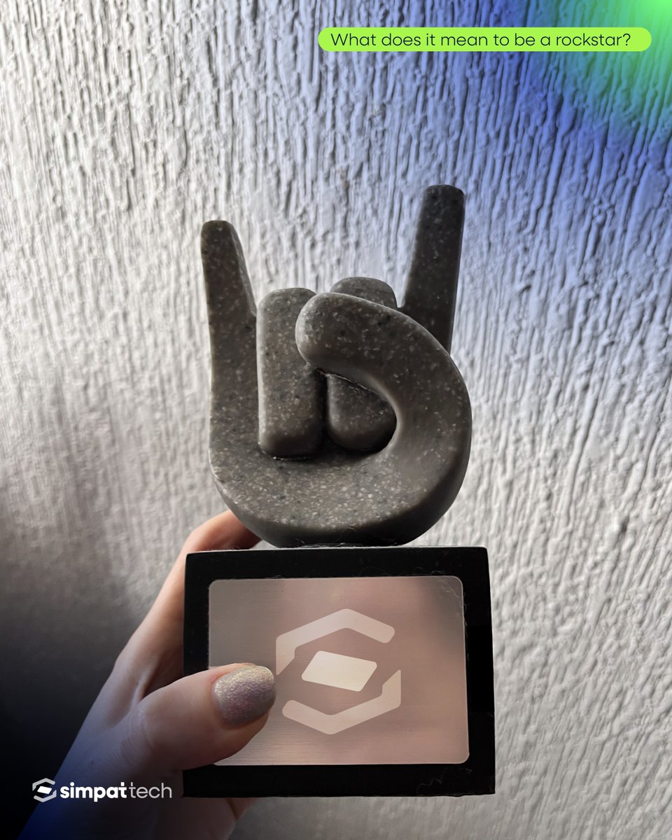 simpat_tech's tweet image. Each quarter, we recognize a teammate who goes the extra mile and helps us create something amazing. Being a rockstar means showing up, supporting others, and making a difference in the little moments. ✨

#Simpattech #innovation  #developer  #consultingIT #Hiring  #TechCareers
