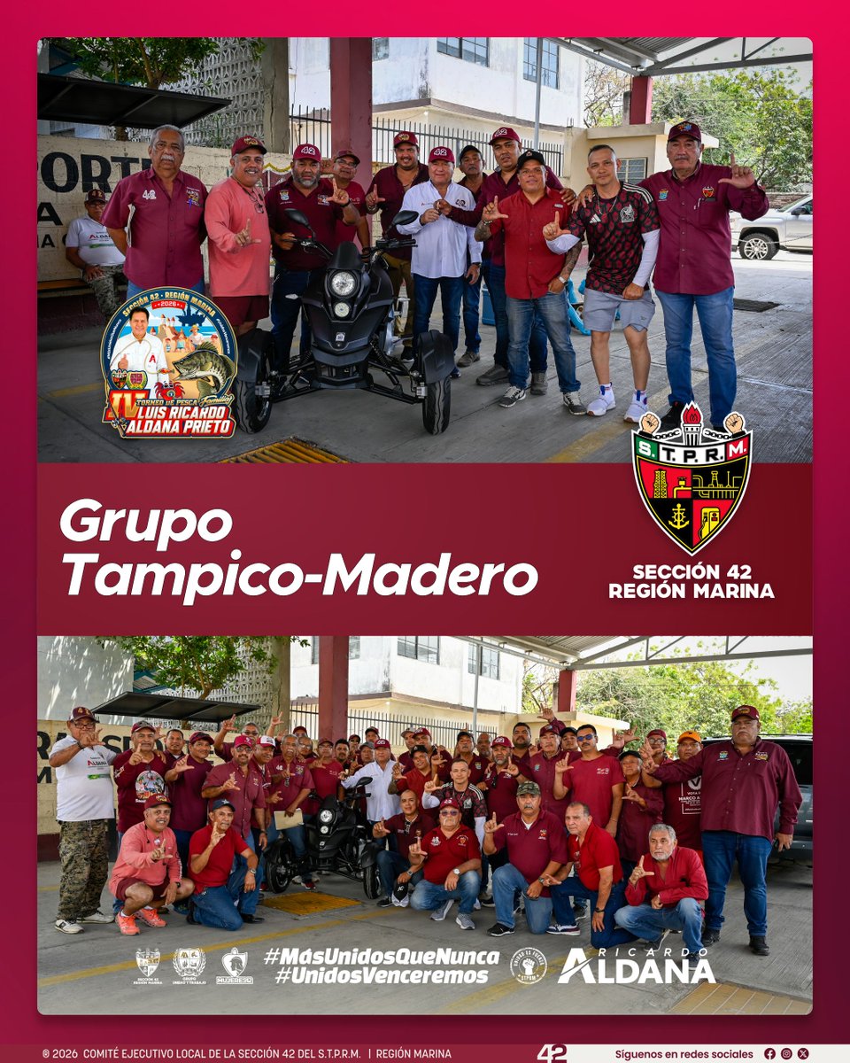 En el marco de las actividades previas a nuestro IV Torneo de Pesca Familiar “Luis Ricardo Aldana Prieto”, y aprovechando la visita de nuestro líder Luis Gerardo Pérez Sánchez a la ciudad de Tampico, hoy recibimos una aportación emblemática por parte del Grupo Tampico‑Madero: una