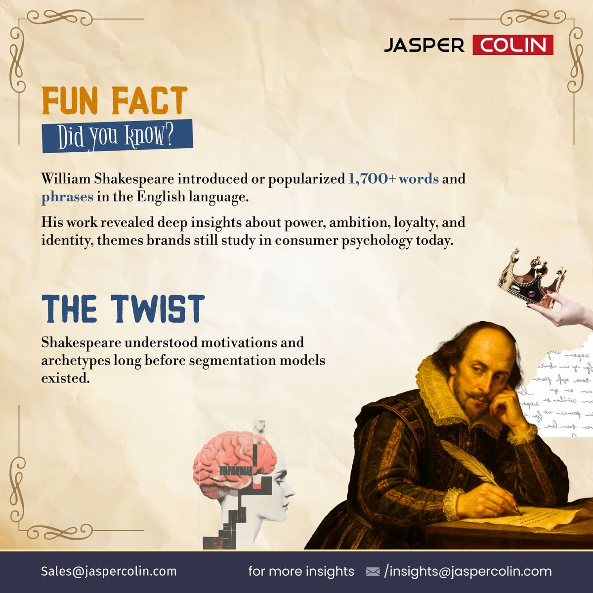 jaspercolin_res's tweet image. Happy Poetry Month- celebrating the poets who understood people long before we learned to measure them.

This National Poetry Month, we’re reminded that insight didn’t begin with data.

#NationalPoetryMonth #PoetryMeetsData #MarketResearch #ConsumerInsights #JasperColin