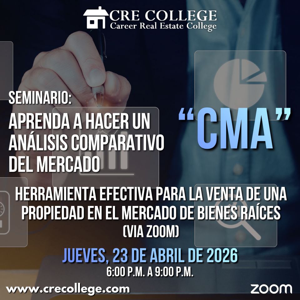 crecollegepr's tweet photo. ¡Saludos! Te invitamos a participar de nuestro Seminario vía ZOOM: ANALISIS COMPARATIVO DEL MERCADO "CMA" a ofrecerse el jueves, 23 de abril de 2026 (6:00 p.m. a 9:00 p.m.). Incluye 3 Créditos en Electivas

Accede: https://t.co/UeJoAN2wkP https://t.co/gPMDZRwE3A