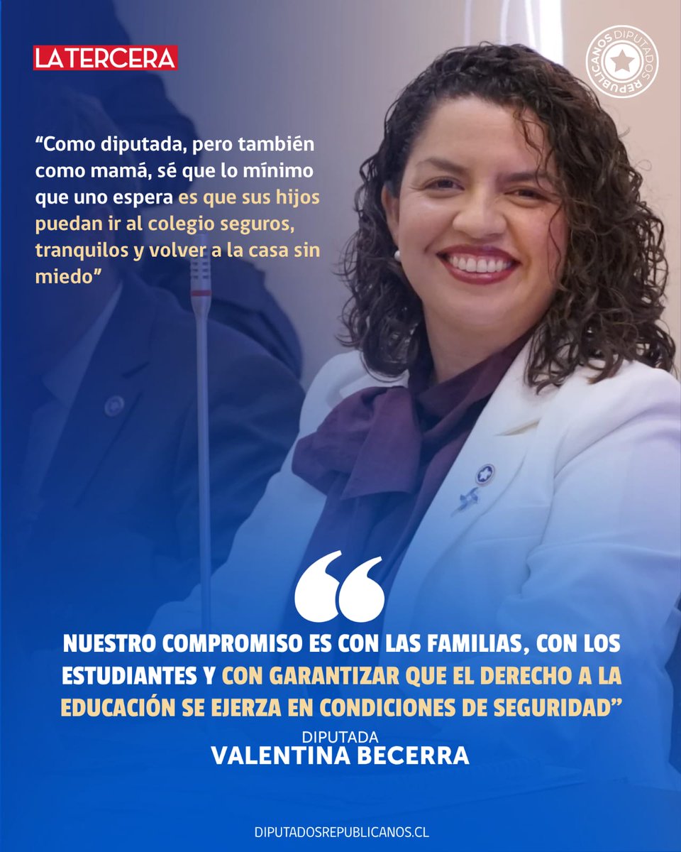Avanza #EscuelasProtegidas 📚 

La Comisión de Educación despachó el proyecto a Sala con respaldo transversal

Nuestros #DiputadosRepublicanos <a href="/paz_charpentier/">Paz Charpentier</a>  <a href="/DiegoHuelquen76/">Diego Vergara R.</a>  <a href="/Valejuliets/">Valentina Becerra Peña</a> seguirán impulsando medidas para proteger a los estudiantes y sus familias 🇨🇱