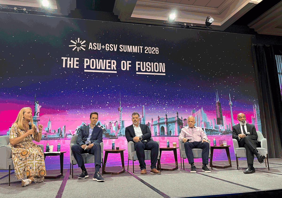 _KAITLab's tweet photo. KAITLab is back from an amazing week at the @asugsvsummit!

Highlight: seeing Dr. Joseph Wise and Dr. Joe Davis on stage for a great panel on whether AI is amplifying cognition.

So many strong conversations, new connections, and fresh ideas.

#ASUGSVSummit #EdTech #Leadership https://t.co/sC8F7y2y13