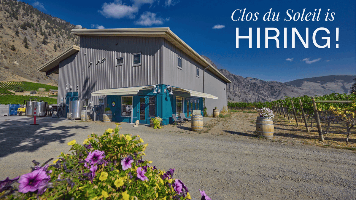 ClosduSoleil's tweet image. We are hiring part-time #tastingroom staff for our 2026 #bcwine season! Check out all the details of this fun position in our #Similkameen #tastingroom; email resume to wine@closdusoleil.ca
closdusoleil.ca/bc-winery-jobs…
#ClosduSoleil #bcwinejobs #similkameenwine #canadawinejobs