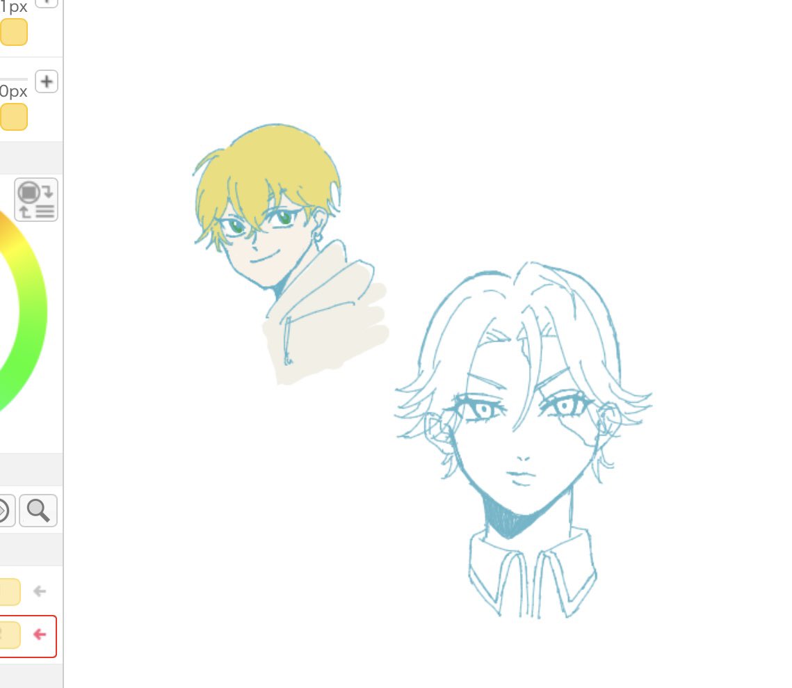 絵茶にお邪魔して描かせてもらいました
使い勝手がよーわからんくて難しかったです