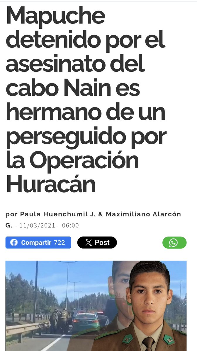 Las penas del infierno para ese delincuente asesino ...
Por fin se hará justicia ⚖️ 
#JusticiaParaElCaboNain