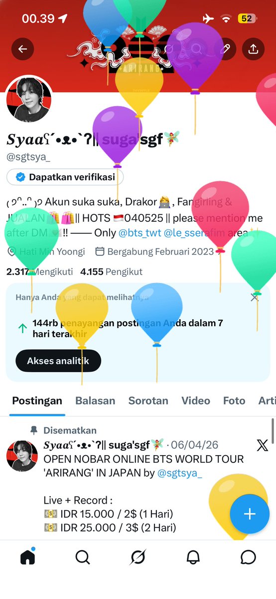 𝑺𝒚𝒂𝒂ʕ⁠´⁠•⁠ᴥ⁠•⁠`⁠ʔ|| suga'sgf🧚‍♀️ tweet media