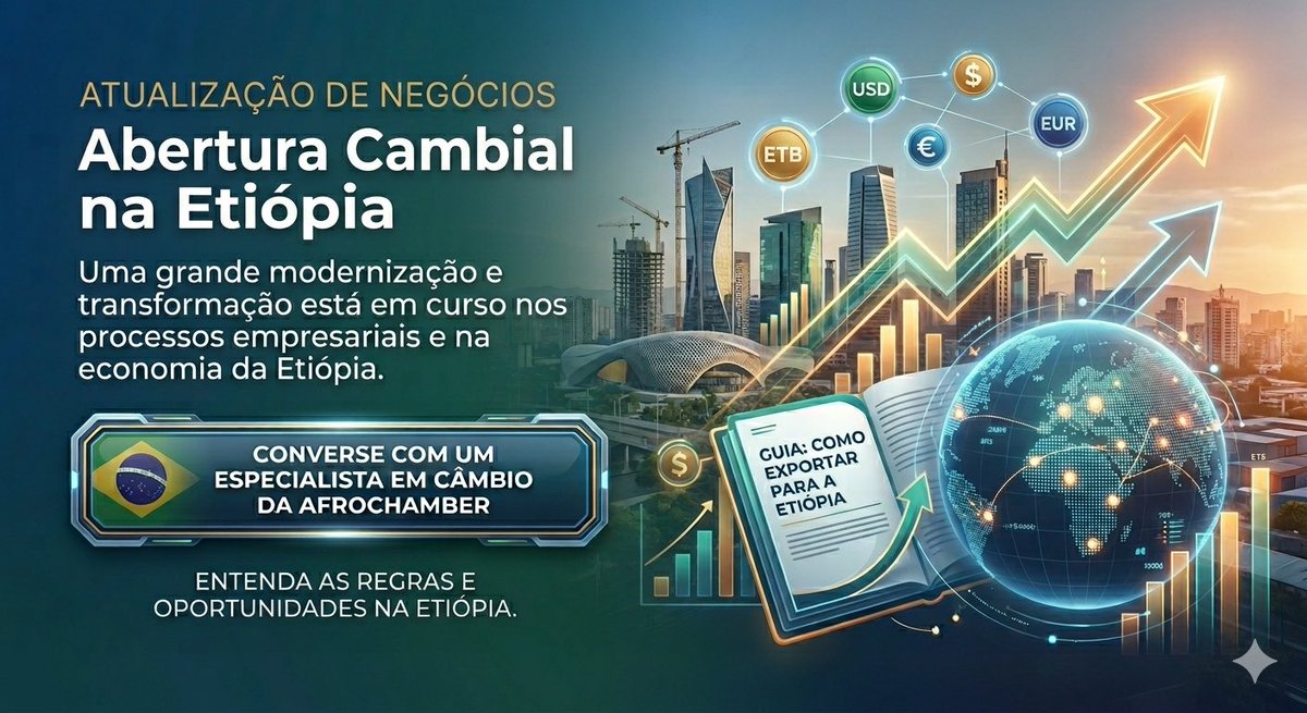 AFROCHAMBERccab's tweet image. A #Etiópia dá um passo importante rumo à modernização do seu ambiente de #negócios 🇪🇹📈

A liberalização das regras de #câmbio 💱 mexe diretamente em um dos pontos mais críticos do país: acesso a moeda estrangeira e fluidez nas operações internacionais.

Análise de @samsontsedeke