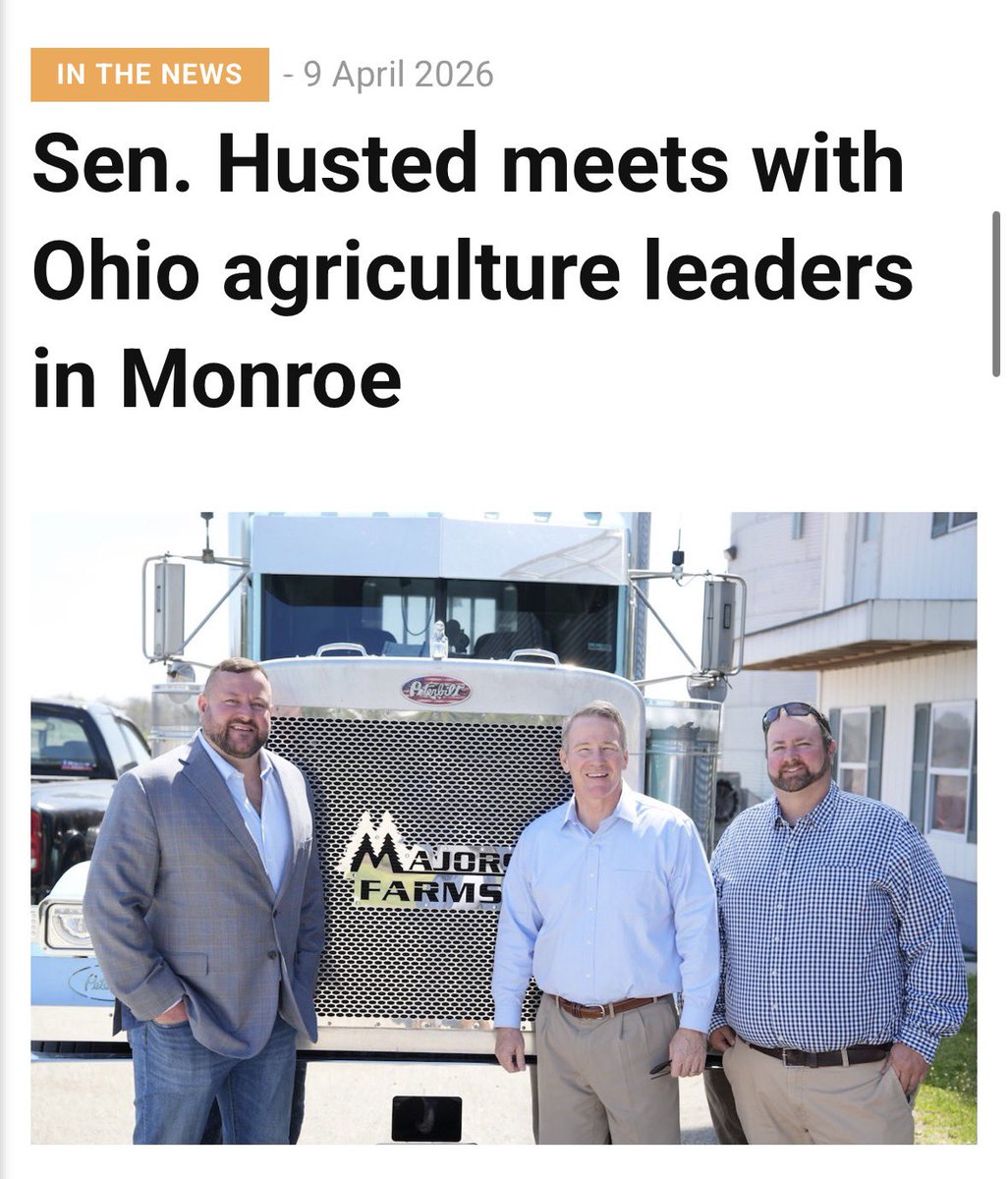 Senator Jon Husted tweet media