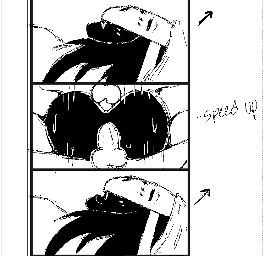 fckcoko's tweet photo. some mime and dash genderbend storyboards while i eat some pizza https://t.co/QAoZ0zY1PA