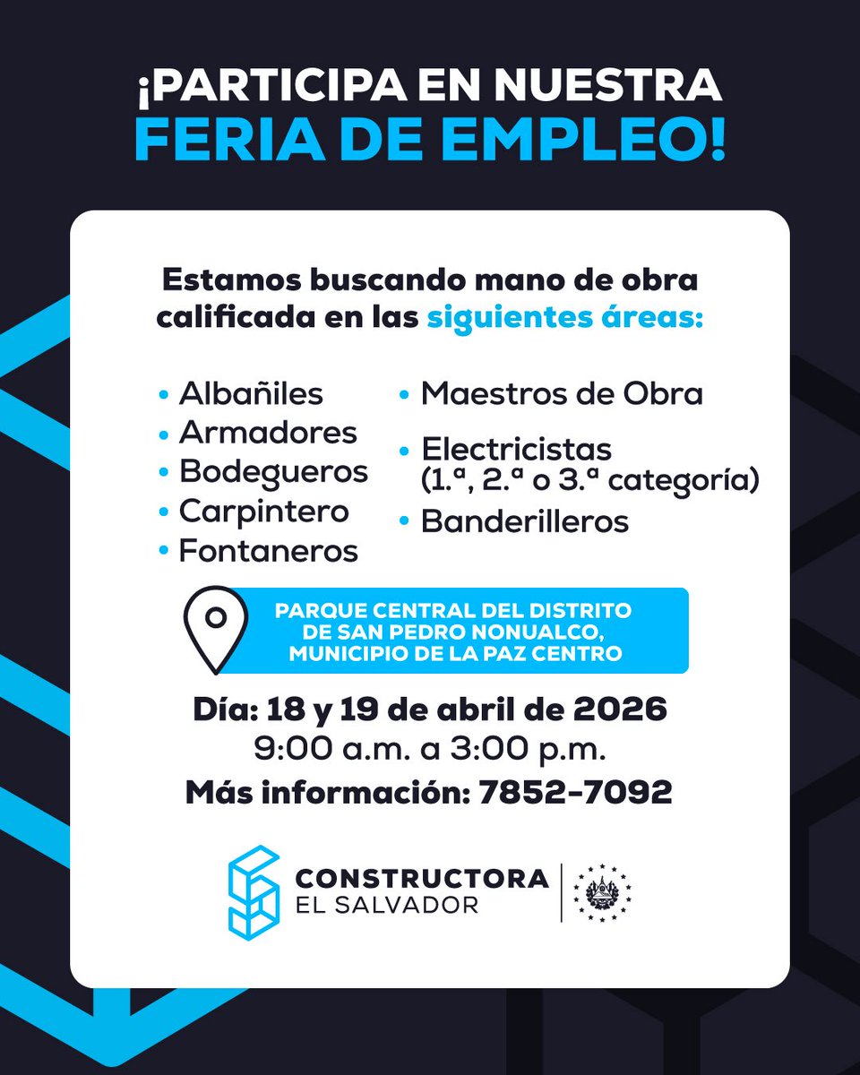 Constructora El Salvador tweet media