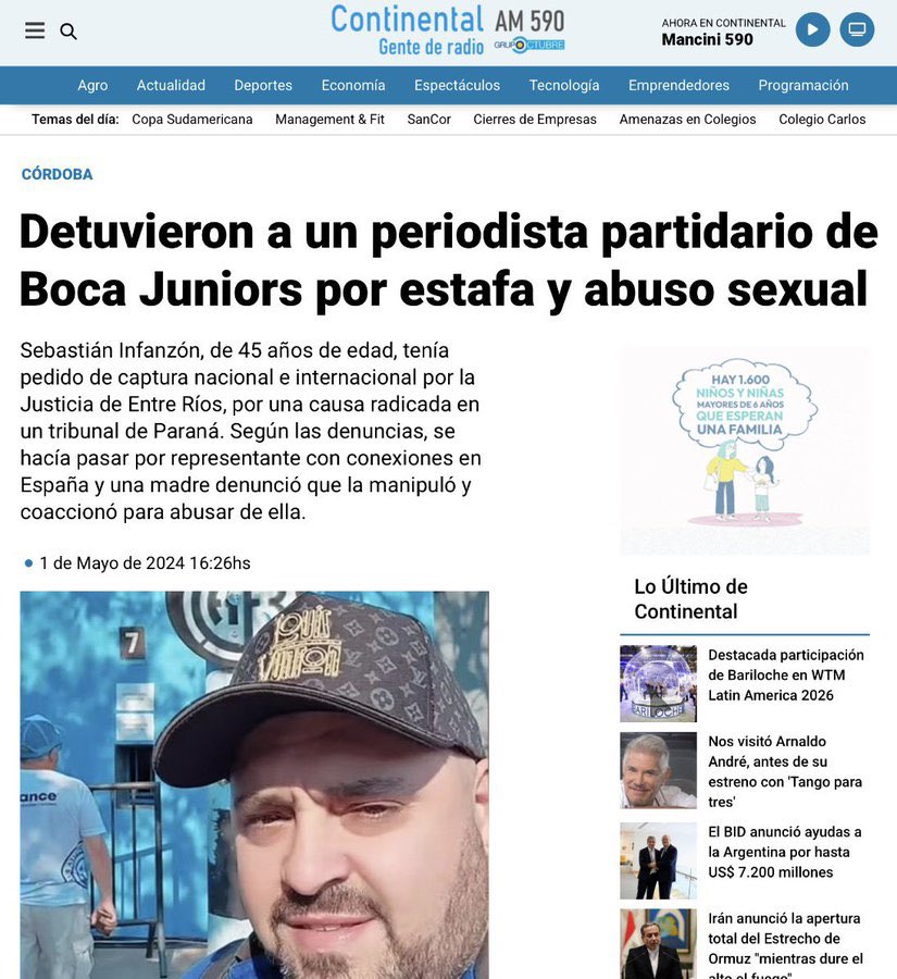 Excelente medida de River contra estos pseudo periodistas que creen que pueden hacer cualquier cosa cuando vienen al Monumental y no tener consecuencias

Encima los persigue la justicia