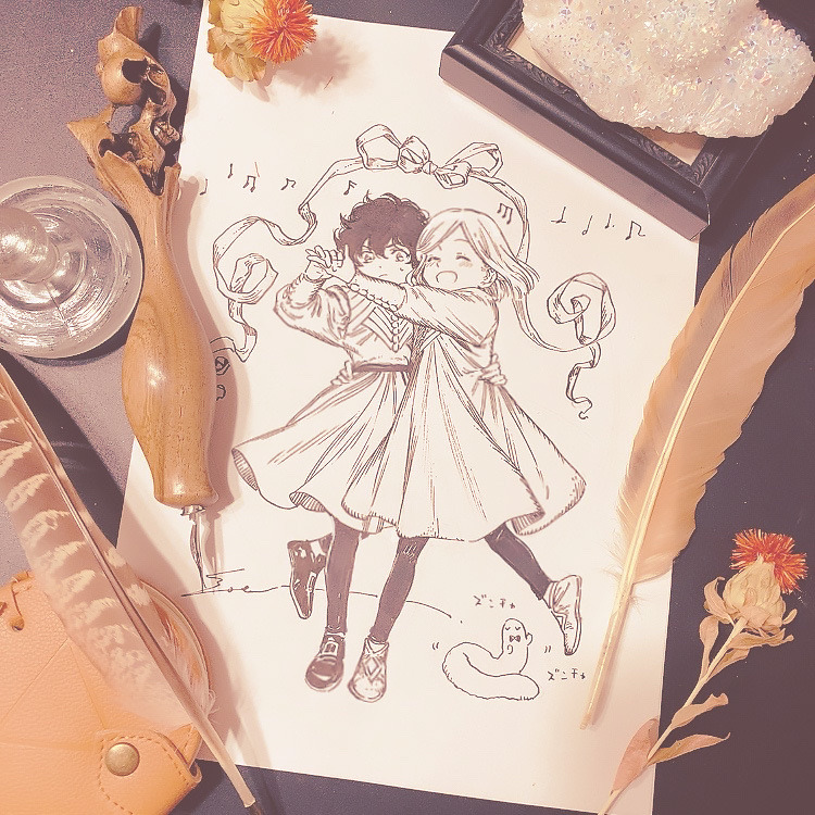 desperately need more arkco dancing illustrations, they are so so so so adorable