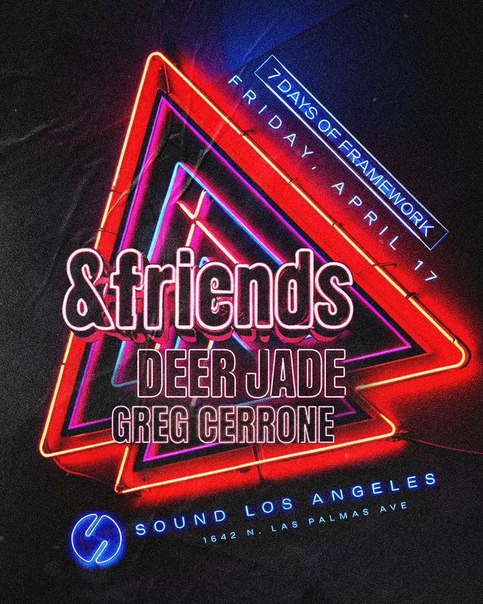 See you at Sound LA / Framework tonight!!