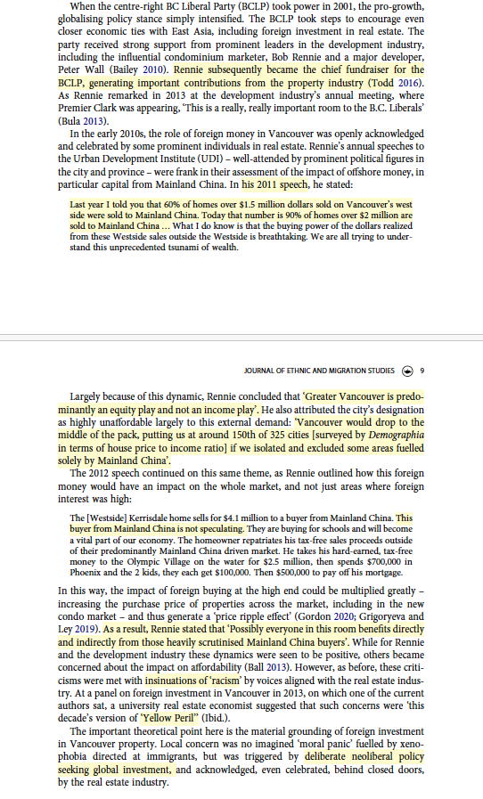 Below are some extraordinary quotes from Vancouver 'condo king' Bob Rennie from as far back as 2011.
Rennie's comments make clear the Urban Development Institute knew exactly what was going on with the "breathtaking" amount of money flooding into Metro Vancouver real estate from
