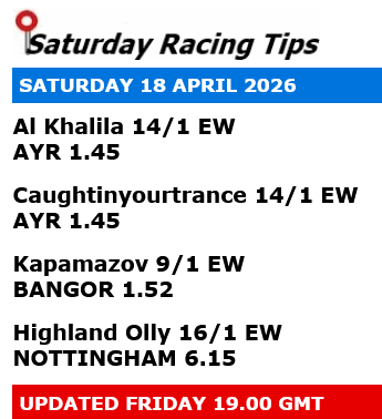 RamtipsRacing's tweet photo. Free racing tips for Saturday 18 April 2026 https://t.co/uWXxvfwjEs