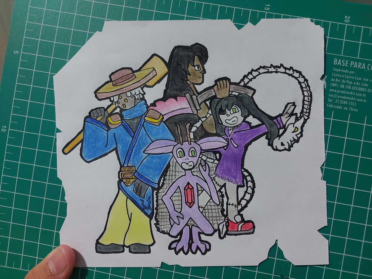 JustAGhostArts's tweet image. Remaking some older characters from an rpg, I'm redesigning them and giving new style. Just the first one is my character, the others are from friends. The last art isn't mine, is a 3 year old art from the group.
#rpg #oc