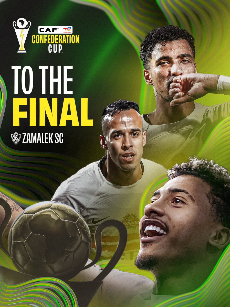 الزمالك في النهائي. 🏹

للمرة الثالثة في تاريخه.. الأبيض في نهائي كأس الكونفدرالية. 🇪🇬

#TotalEnergiesCAFCC