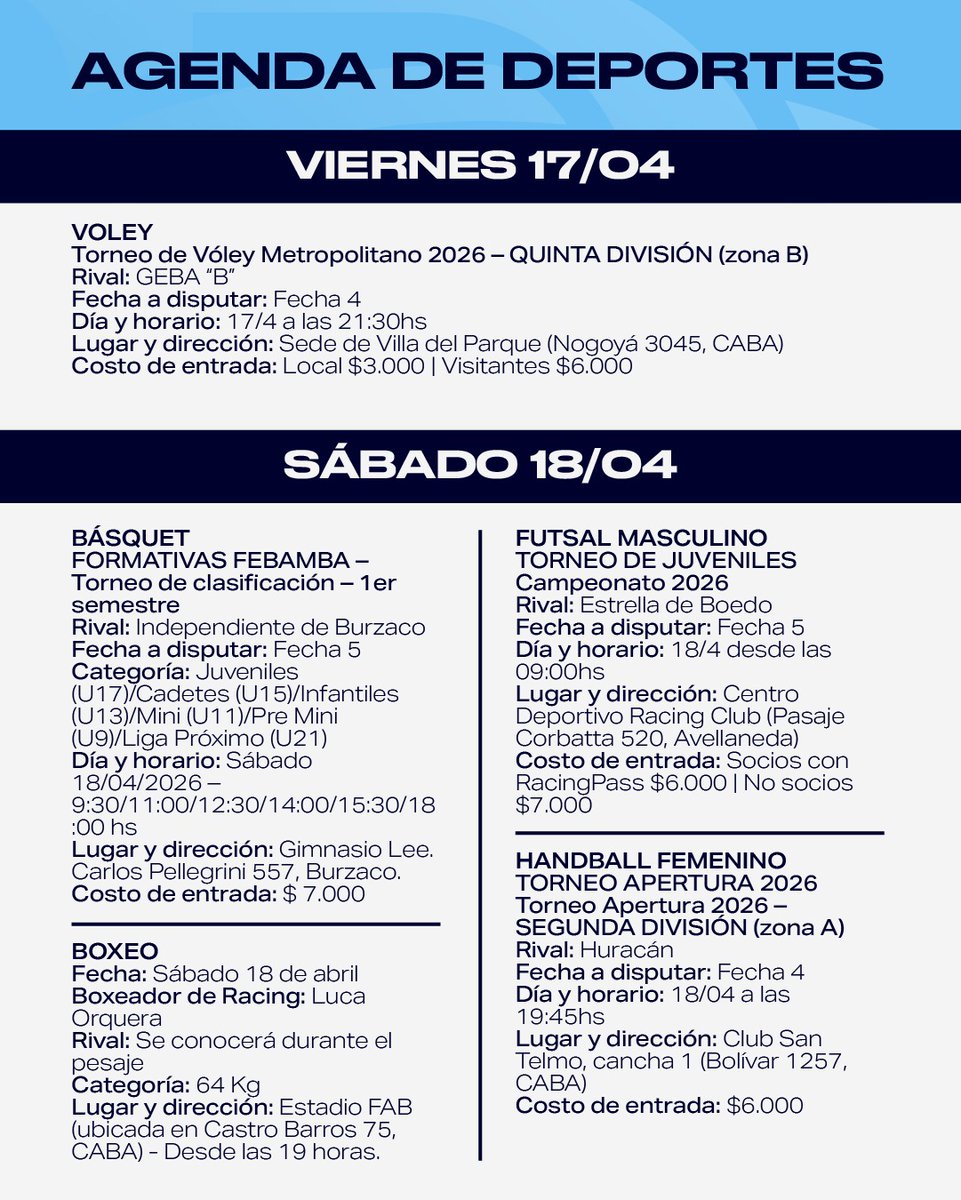 Deportes Racing tweet media
