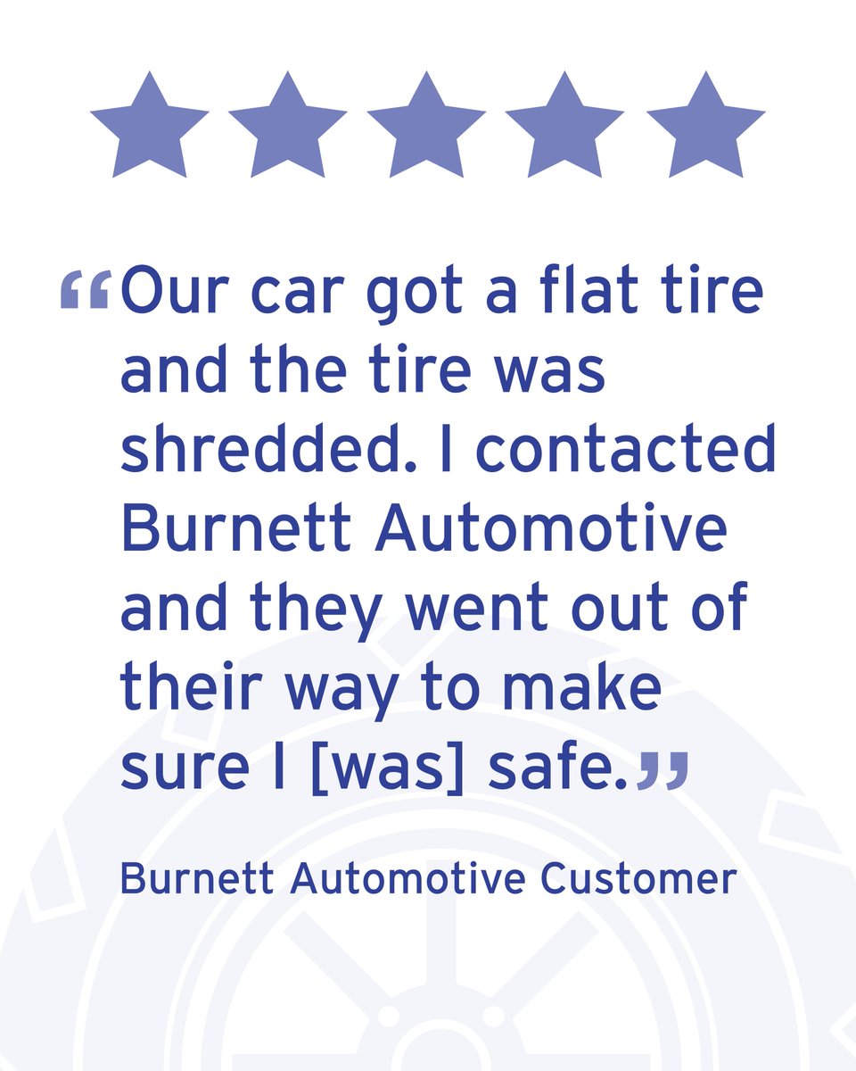 BurnettAuto's tweet image. We're always dedicated to providing our customers with the best service and getting them back on the road safely as quickly as possible. #customersatisfaction