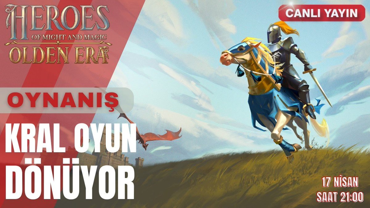 💥Heroes of Might and Magic Olden Era İçin Canlı yayındayız, sizleri de bekleriz✊
youtube.com/watch?v=wjZHU-…