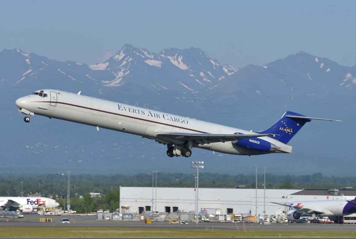 n194at's tweet image. Everts Air Cargo
McDonnell Douglas MD-83(SF) N965SE
ANC/PANC Anchorage Intl Airport
June 20, 2025
Photo credit Austin Casper Wood
#AvGeek #Aviation #Airlines #AvGeeks #MD80 #Maddog #EvertsAirCargo #ANC #Anchorage @ANCairport @MD80com 🇺🇸