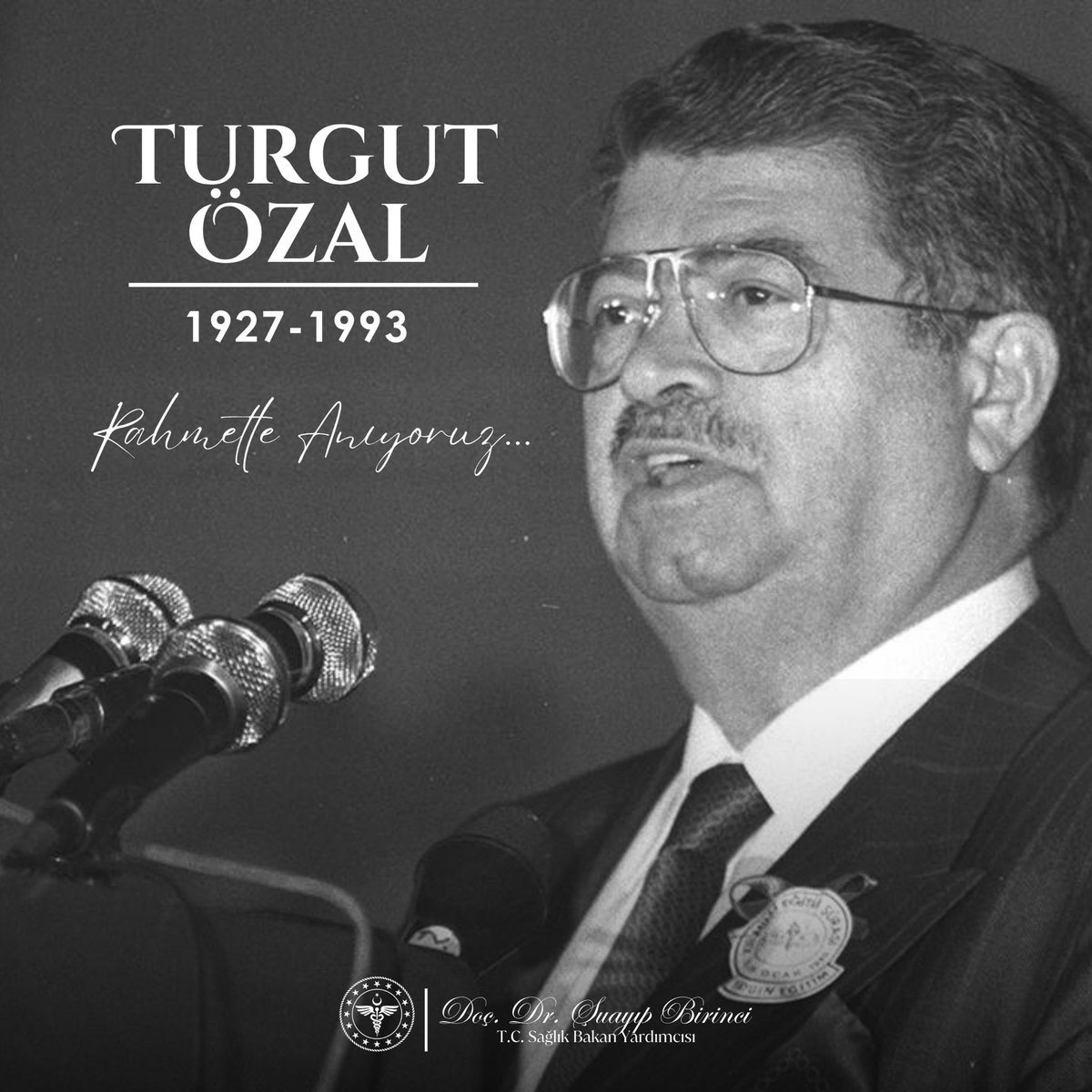 8. Cumhurbaşkanımız Sayın Turgut Özal’ı, vefatının yıl dönümünde rahmet, minnet ve saygıyla anıyorum.

Türkiye’nin ekonomik, siyasi ve toplumsal dönüşümünde öncü rol üstlenen merhum Özal; vizyoner liderliği, cesur reformları ve millet iradesine verdiği önemle hafızalarda müstesna